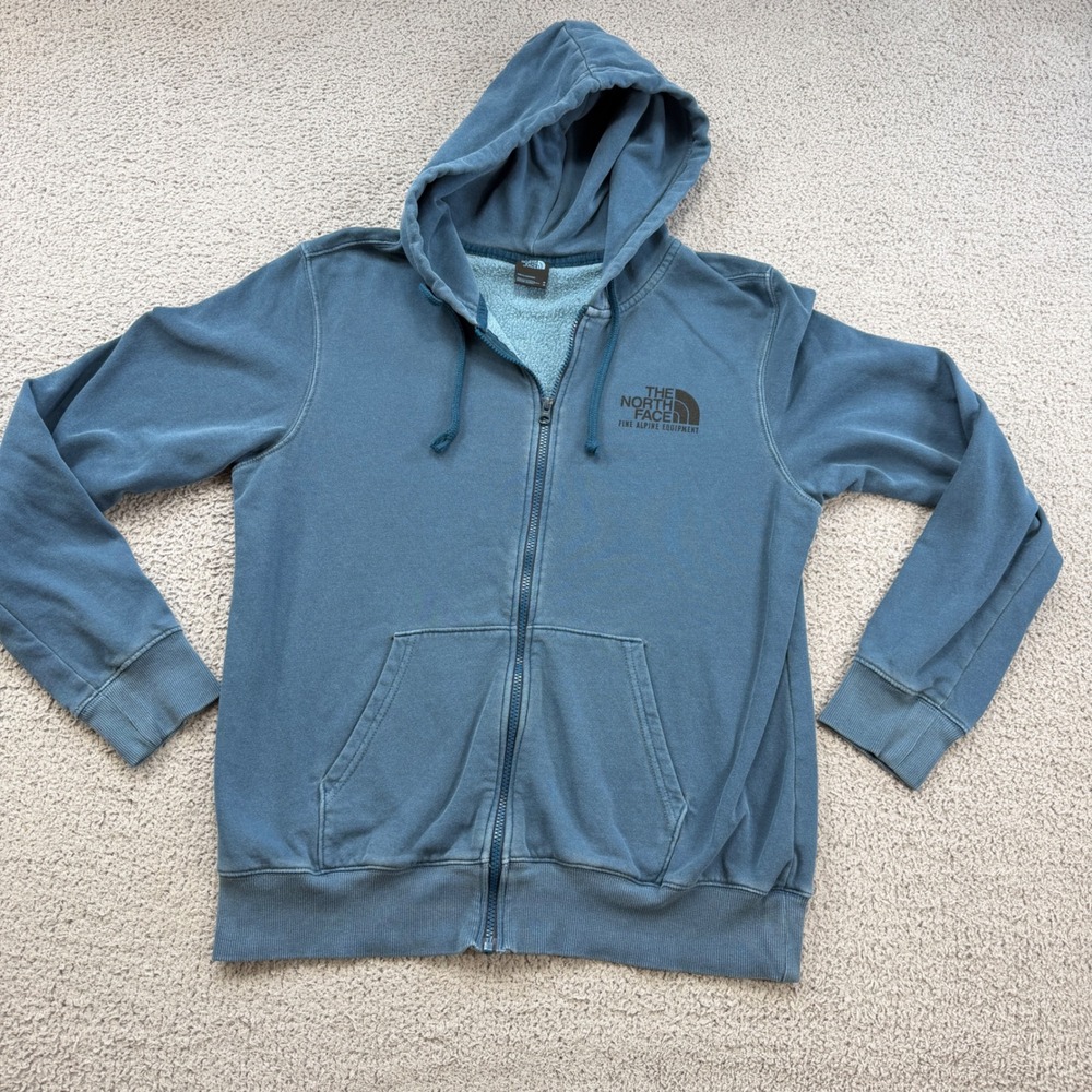The North Face Mens Slate Blue Fine Alpine Equipment Full Zip Hoodie Size M